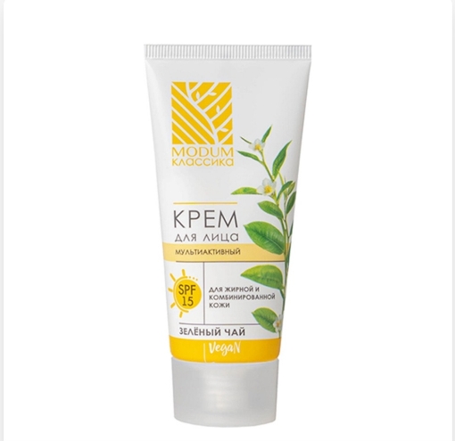 Изображение MODUM KLASSIKA Multiaktiv üz kremi spf 15 və yaşıl çay ekstraktı, 50 q